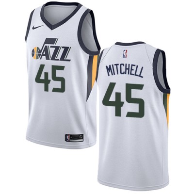 Nike Utah Jazz #45 Donovan Mitchell White Youth NBA Swingman Association Edition Jersey
